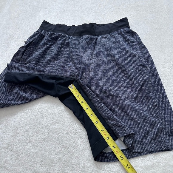 Lululemon Men's T.H.E. Short Linerless Gridiron Starlight Black M - Picture 11 of 15